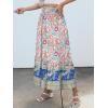 imageANRABESS Womens Boho Maxi Skirts 2025 Summer Casual ALine Flowy Swing Elastic High Waist Tiered Long Skirt with PocketsApricot