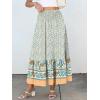 imageANRABESS Womens Boho Maxi Skirts 2025 Summer Casual ALine Flowy Swing Elastic High Waist Tiered Long Skirt with PocketsBlue Floral