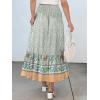 imageANRABESS Womens Boho Maxi Skirts 2025 Summer Casual ALine Flowy Swing Elastic High Waist Tiered Long Skirt with PocketsBlue Floral