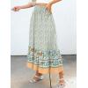 imageANRABESS Womens Boho Maxi Skirts 2025 Summer Casual ALine Flowy Swing Elastic High Waist Tiered Long Skirt with PocketsBlue Floral