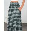 imageANRABESS Womens Boho Maxi Skirts 2025 Summer Casual ALine Flowy Swing Elastic High Waist Tiered Long Skirt with PocketsFloral Dark Green