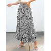 imageANRABESS Womens Boho Maxi Skirts 2025 Summer Casual ALine Flowy Swing Elastic High Waist Tiered Long Skirt with PocketsLeopard Print