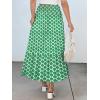 imageANRABESS Womens Boho Maxi Skirts 2025 Summer Casual ALine Flowy Swing Elastic High Waist Tiered Long Skirt with PocketsLight Green