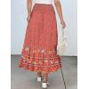 imageANRABESS Womens Boho Maxi Skirts 2025 Summer Casual ALine Flowy Swing Elastic High Waist Tiered Long Skirt with PocketsRed Blue Floral