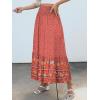 imageANRABESS Womens Boho Maxi Skirts 2025 Summer Casual ALine Flowy Swing Elastic High Waist Tiered Long Skirt with PocketsRed Blue Floral