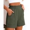imageANRABESS Womens Casual High Waisted Shorts Wide Leg Elastic Waist Lounge Cute Beach Shorts 2025 Summer Vacation OutfitsArmy Green