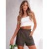 imageANRABESS Womens Casual High Waisted Shorts Wide Leg Elastic Waist Lounge Cute Beach Shorts 2025 Summer Vacation OutfitsCoffee