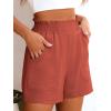 imageANRABESS Womens Casual High Waisted Shorts Wide Leg Elastic Waist Lounge Cute Beach Shorts 2025 Summer Vacation OutfitsCoral