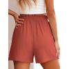 imageANRABESS Womens Casual High Waisted Shorts Wide Leg Elastic Waist Lounge Cute Beach Shorts 2025 Summer Vacation OutfitsCoral