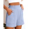 imageANRABESS Womens Casual High Waisted Shorts Wide Leg Elastic Waist Lounge Cute Beach Shorts 2025 Summer Vacation OutfitsLight Blue