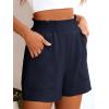 imageANRABESS Womens Casual High Waisted Shorts Wide Leg Elastic Waist Lounge Cute Beach Shorts 2025 Summer Vacation OutfitsNavy