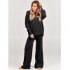 imageANRABESS Women 2 Piece Outfits Oversized Chunky Knit Sweater Top Wide Leg Pants 2024 Fall Lounge Set Trendy Cozy ClothesBlack