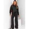 imageANRABESS Women 2 Piece Outfits Oversized Chunky Knit Sweater Top Wide Leg Pants 2024 Fall Lounge Set Trendy Cozy ClothesBlack
