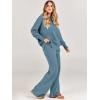 imageANRABESS Women 2 Piece Outfits Oversized Chunky Knit Sweater Top Wide Leg Pants 2024 Fall Lounge Set Trendy Cozy ClothesBlue