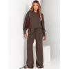 imageANRABESS Women 2 Piece Outfits Oversized Chunky Knit Sweater Top Wide Leg Pants 2024 Fall Lounge Set Trendy Cozy ClothesCoffee