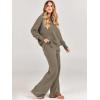 imageANRABESS Women 2 Piece Outfits Oversized Chunky Knit Sweater Top Wide Leg Pants 2024 Fall Lounge Set Trendy Cozy ClothesDeep Apricot