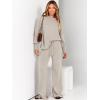 imageANRABESS Women 2 Piece Outfits Oversized Chunky Knit Sweater Top Wide Leg Pants 2024 Fall Lounge Set Trendy Cozy ClothesLight Grey
