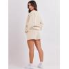 imageANRABESS Women 2 Piece Outfits Sweat Shorts Sets 2025 Oversized Casual Lounge Matching Set Sweatsuit Tracksuit ClothesApricot