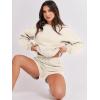 imageANRABESS Women 2 Piece Outfits Sweat Shorts Sets 2025 Oversized Casual Lounge Matching Set Sweatsuit Tracksuit ClothesBeige