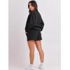 imageANRABESS Women 2 Piece Outfits Sweat Shorts Sets 2025 Oversized Casual Lounge Matching Set Sweatsuit Tracksuit ClothesBlack