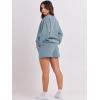imageANRABESS Women 2 Piece Outfits Sweat Shorts Sets 2025 Oversized Casual Lounge Matching Set Sweatsuit Tracksuit ClothesBlue