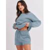 imageANRABESS Women 2 Piece Outfits Sweat Shorts Sets 2025 Oversized Casual Lounge Matching Set Sweatsuit Tracksuit ClothesBlue