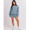 imageANRABESS Women 2 Piece Outfits Sweat Shorts Sets 2025 Oversized Casual Lounge Matching Set Sweatsuit Tracksuit ClothesBlue