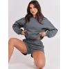 imageANRABESS Women 2 Piece Outfits Sweat Shorts Sets 2025 Oversized Casual Lounge Matching Set Sweatsuit Tracksuit ClothesDark Grey
