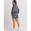 imageANRABESS Women 2 Piece Outfits Sweat Shorts Sets 2025 Oversized Casual Lounge Matching Set Sweatsuit Tracksuit ClothesDark Grey