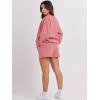 imageANRABESS Women 2 Piece Outfits Sweat Shorts Sets 2025 Oversized Casual Lounge Matching Set Sweatsuit Tracksuit ClothesDark Pink