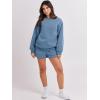 imageANRABESS Women 2 Piece Outfits Sweat Shorts Sets 2025 Oversized Casual Lounge Matching Set Sweatsuit Tracksuit ClothesDeep Blue