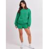 imageANRABESS Women 2 Piece Outfits Sweat Shorts Sets 2025 Oversized Casual Lounge Matching Set Sweatsuit Tracksuit ClothesGreen