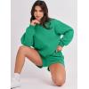 imageANRABESS Women 2 Piece Outfits Sweat Shorts Sets 2025 Oversized Casual Lounge Matching Set Sweatsuit Tracksuit ClothesGreen