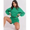 imageANRABESS Women 2 Piece Outfits Sweat Shorts Sets 2025 Oversized Casual Lounge Matching Set Sweatsuit Tracksuit ClothesGreen