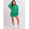 imageANRABESS Women 2 Piece Outfits Sweat Shorts Sets 2025 Oversized Casual Lounge Matching Set Sweatsuit Tracksuit ClothesGreen