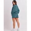 imageANRABESS Women 2 Piece Outfits Sweat Shorts Sets 2025 Oversized Casual Lounge Matching Set Sweatsuit Tracksuit ClothesLake