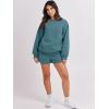 imageANRABESS Women 2 Piece Outfits Sweat Shorts Sets 2025 Oversized Casual Lounge Matching Set Sweatsuit Tracksuit ClothesLake