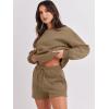 imageANRABESS Women 2 Piece Outfits Sweat Shorts Sets 2025 Oversized Casual Lounge Matching Set Sweatsuit Tracksuit ClothesLight Brown