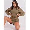 imageANRABESS Women 2 Piece Outfits Sweat Shorts Sets 2025 Oversized Casual Lounge Matching Set Sweatsuit Tracksuit ClothesLight Brown