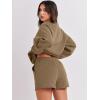 imageANRABESS Women 2 Piece Outfits Sweat Shorts Sets 2025 Oversized Casual Lounge Matching Set Sweatsuit Tracksuit ClothesLight Brown