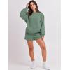 imageANRABESS Women 2 Piece Outfits Sweat Shorts Sets 2025 Oversized Casual Lounge Matching Set Sweatsuit Tracksuit ClothesLight Green