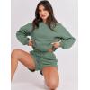 imageANRABESS Women 2 Piece Outfits Sweat Shorts Sets 2025 Oversized Casual Lounge Matching Set Sweatsuit Tracksuit ClothesLight Green