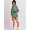 imageANRABESS Women 2 Piece Outfits Sweat Shorts Sets 2025 Oversized Casual Lounge Matching Set Sweatsuit Tracksuit ClothesLight Green