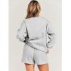 imageANRABESS Women 2 Piece Outfits Sweat Shorts Sets 2025 Oversized Casual Lounge Matching Set Sweatsuit Tracksuit ClothesLight Grey