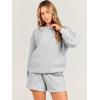 imageANRABESS Women 2 Piece Outfits Sweat Shorts Sets 2025 Oversized Casual Lounge Matching Set Sweatsuit Tracksuit ClothesLight Grey