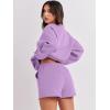 imageANRABESS Women 2 Piece Outfits Sweat Shorts Sets 2025 Oversized Casual Lounge Matching Set Sweatsuit Tracksuit ClothesPurple