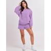 imageANRABESS Women 2 Piece Outfits Sweat Shorts Sets 2025 Oversized Casual Lounge Matching Set Sweatsuit Tracksuit ClothesPurple