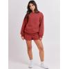 imageANRABESS Women 2 Piece Outfits Sweat Shorts Sets 2025 Oversized Casual Lounge Matching Set Sweatsuit Tracksuit ClothesRust Red