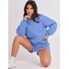 imageANRABESS Women 2 Piece Outfits Sweat Shorts Sets 2025 Oversized Casual Lounge Matching Set Sweatsuit Tracksuit ClothesSky
