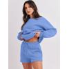 imageANRABESS Women 2 Piece Outfits Sweat Shorts Sets 2025 Oversized Casual Lounge Matching Set Sweatsuit Tracksuit ClothesSky